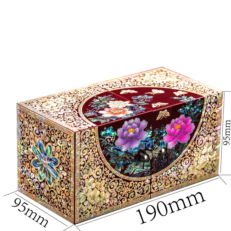 Mother of Pearl Small  Jewelry Box - Unique Gifts Wooden Box Sister birthday gifts from sister, christmas gifts for women birthday unique gifts for her Oriental Room Decor
