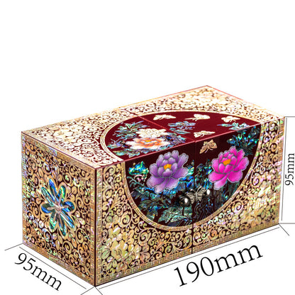 Mother of Pearl Small  Jewelry Box - Unique Gifts Wooden Box Sister birthday gifts from sister, christmas gifts for women birthday unique gifts for her Oriental Room Decor