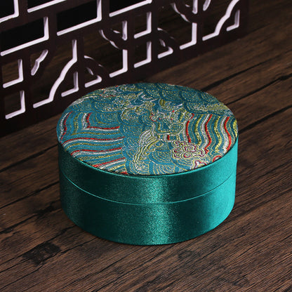 Round Decorative Jewelry Box – Ring Holder, Bracelet & Bead Box, Elegant Storage Solution