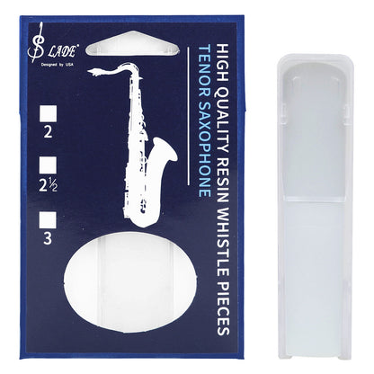 2.5 Tenor Saxophone Resin Reeds – Unbreakable ABS-Like Synthetic Reeds 3-Color Set (Black/White/Yellow) – Pre-Packed Moisture-Proof Reeds