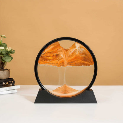 3D Liquid Sand Display – Mesmerizing Sand Art Sculpture for Desk, Living Room, and Office