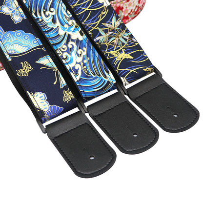 Guitar Strap Folk Wooden Guitar Electric Guitar Bass Classical Universal Personalized Cartoon Guitar Strap Guitar Strap