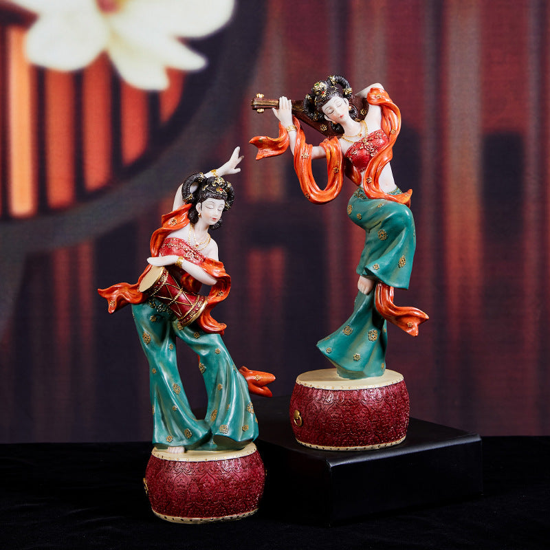 Charming Chinese Wind Decorations with Dunhuang Apsaras and Antique Elegance