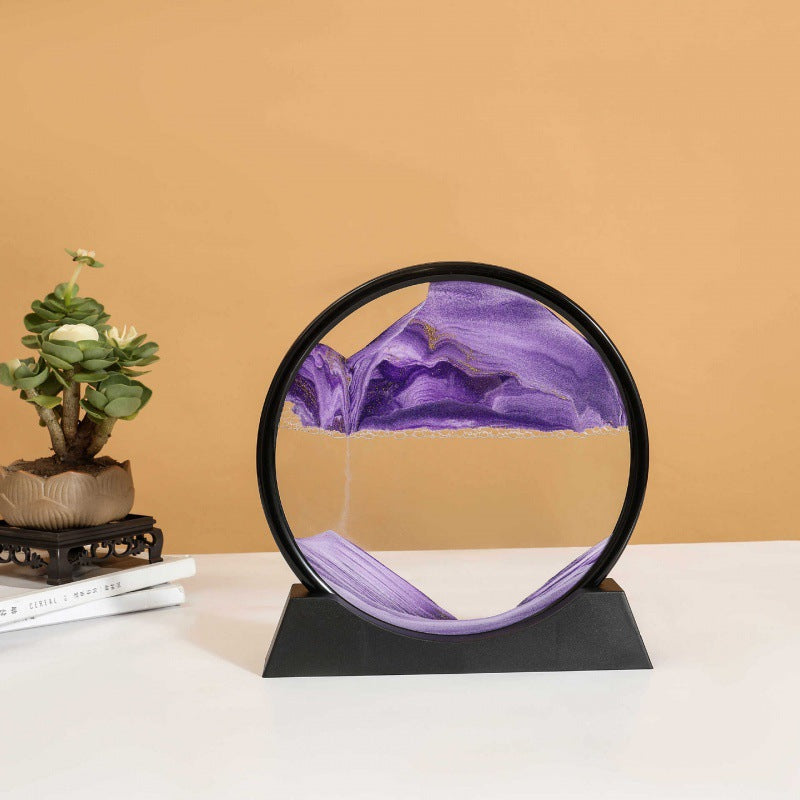 3D Liquid Sand Display – Mesmerizing Sand Art Sculpture for Desk, Living Room, and Office