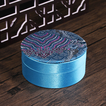 Round Decorative Jewelry Box – Ring Holder, Bracelet & Bead Box, Elegant Storage Solution