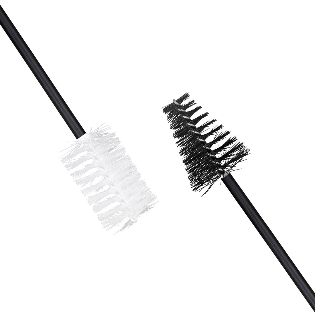 Dual-Head Brass Instrument Cleaning Brush – Flexible Anti-Scratch Bore Snake for Trumpet/Trombone/Saxophone (Black+White) – Natural Bristles & Rubber-Coated Wire