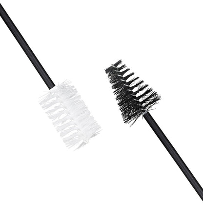 Dual-Head Brass Instrument Cleaning Brush – Flexible Anti-Scratch Bore Snake for Trumpet/Trombone/Saxophone (Black+White) – Natural Bristles & Rubber-Coated Wire