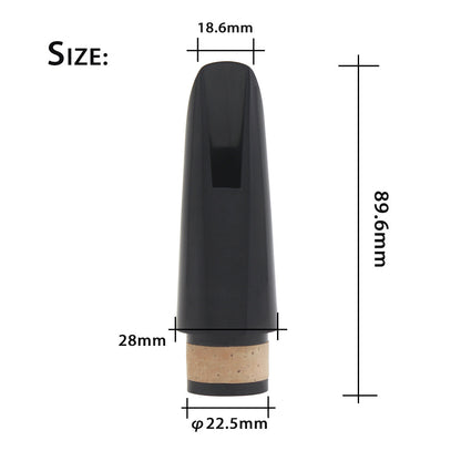 Clarinet Mouthpiece for Bb Clarinet – ABS Resin Durable Design with Darker Tone Projection