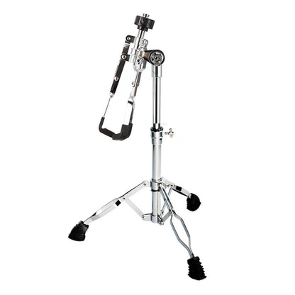 Adjustable Snare Drum Stand - Heavy-Duty Iron Drum Holder with Non-Slip Rubber Grips (450-680mm Height, 38x20x28mm Base)