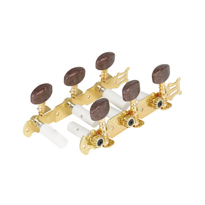 Folk Guitar Tuning Pegs - Classical Agate Head with ABS Shaft - Gold String Tuners