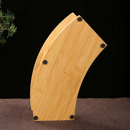 Natural Phoebe Bamboo Incense Tube Holder - Display Rack for Stick Incense with Carved Decoration