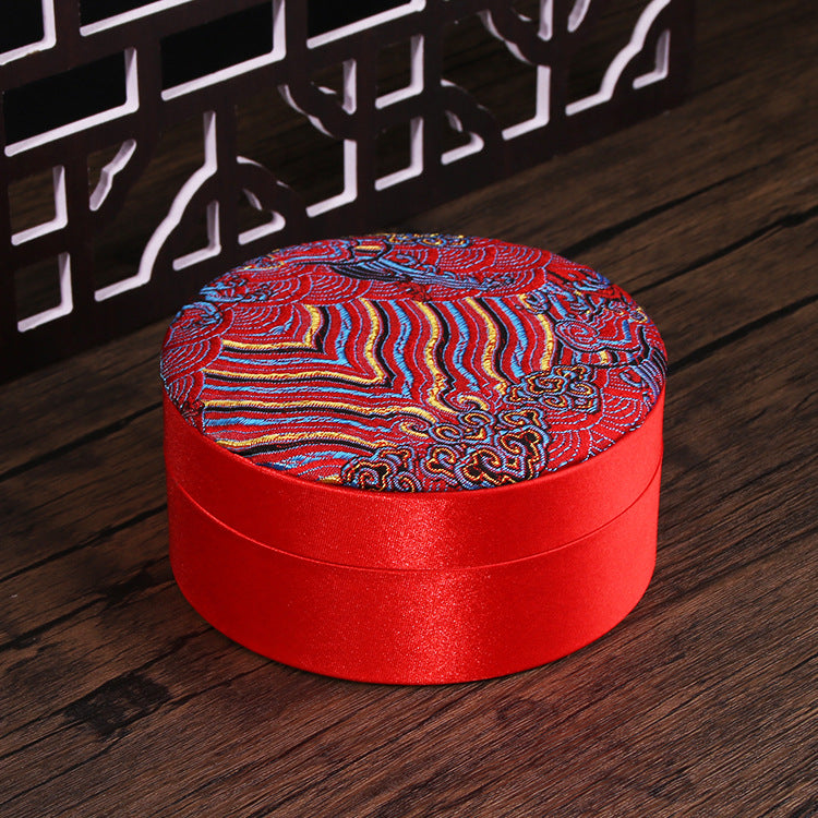 Round Decorative Jewelry Box – Ring Holder, Bracelet & Bead Box, Elegant Storage Solution