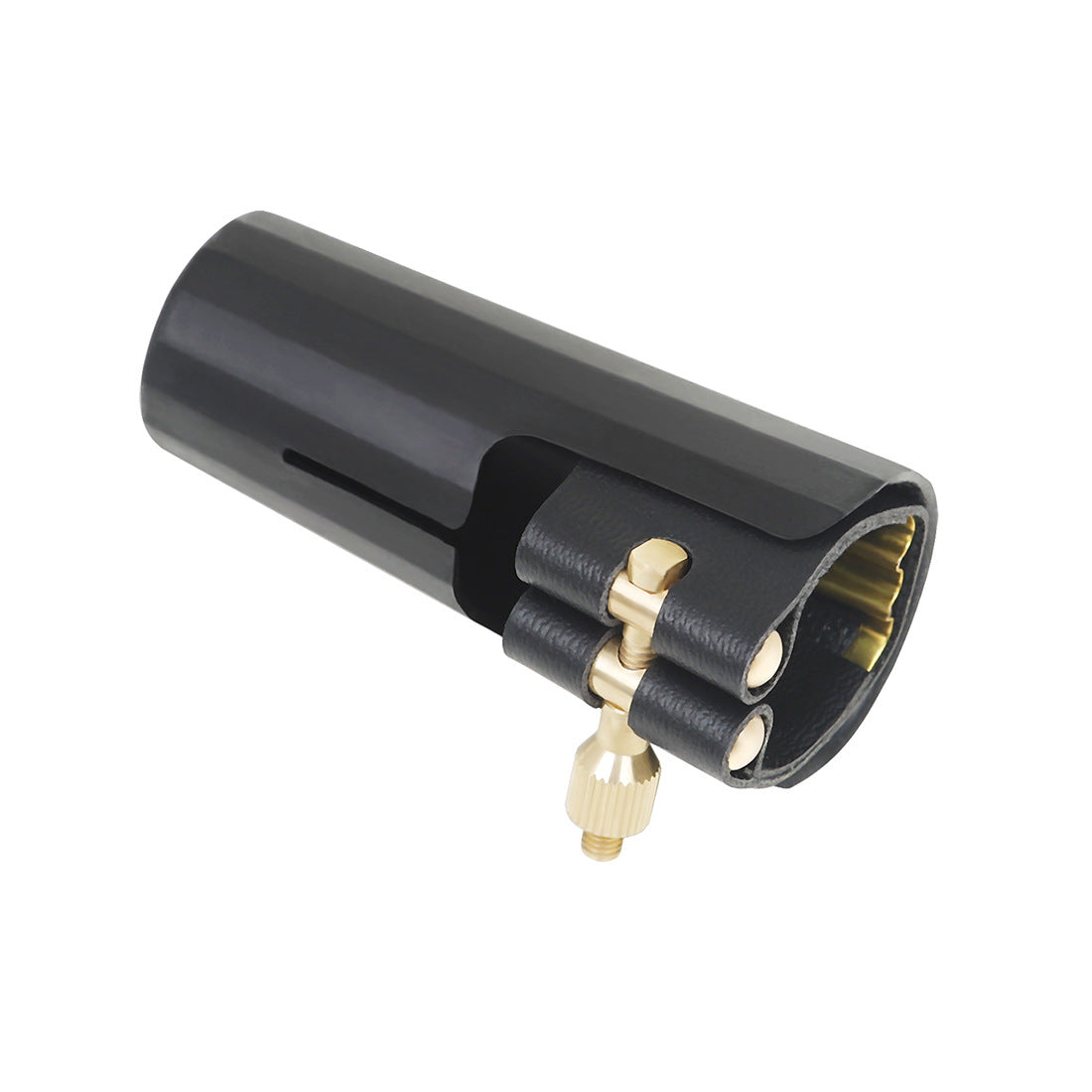 Professional Soprano Saxophone Mouthpiece Kit - Ligature, Cap & Protective Case (Sax Accessories for Alto/Tenor Compatibility)