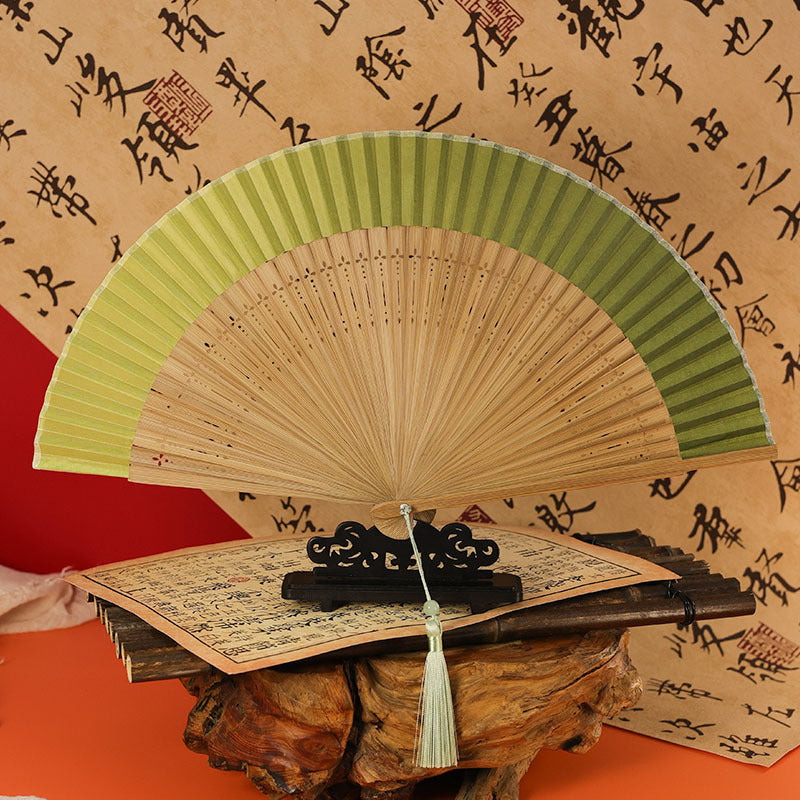 Elegant Ancient Style Folding Fan - Traditional Hanfu Fan for Women