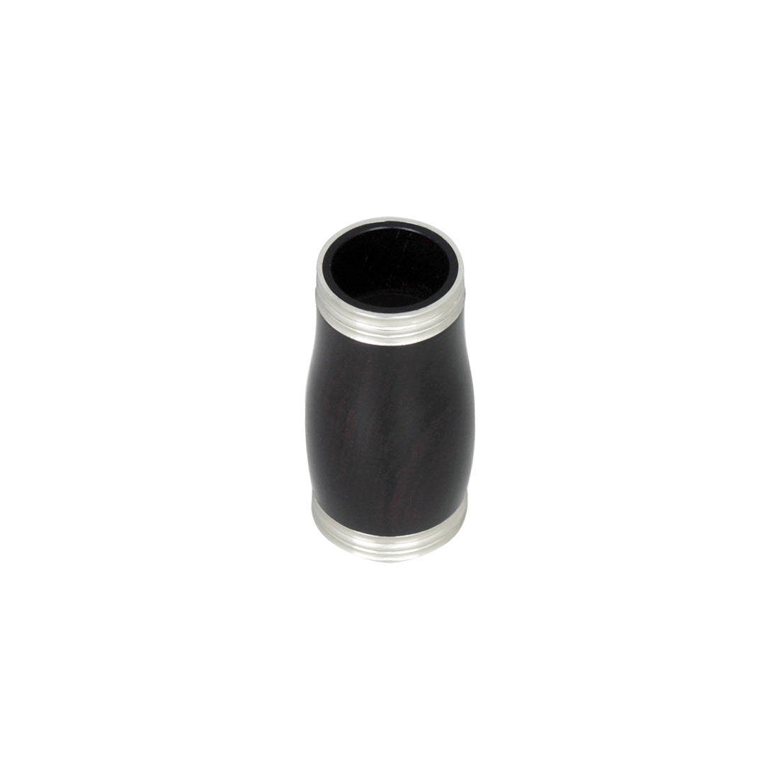 Eb Clarinet Joint Tube with Silver Trim – Premium Grenadilla Wood Body & Metal Ring