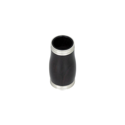 Eb Clarinet Joint Tube with Silver Trim – Premium Grenadilla Wood Body & Metal Ring