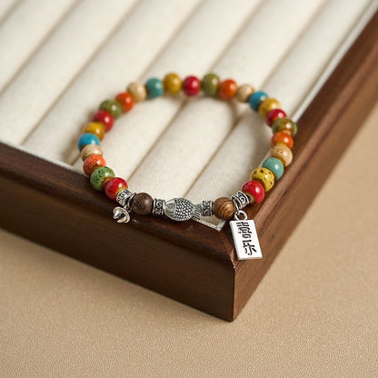 Auspicious Glass Couple's Bracelet - Traditional Ethnic Beaded Jewelry