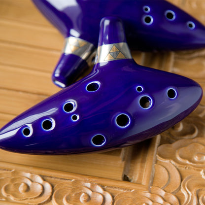 12-Hole Alto C Key Ocarina - 16cm Ocarina with Stand & Accessories (200-210g)