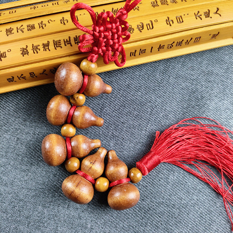 Traditional Gourd Knot with Tassel -  Decorative Pendant