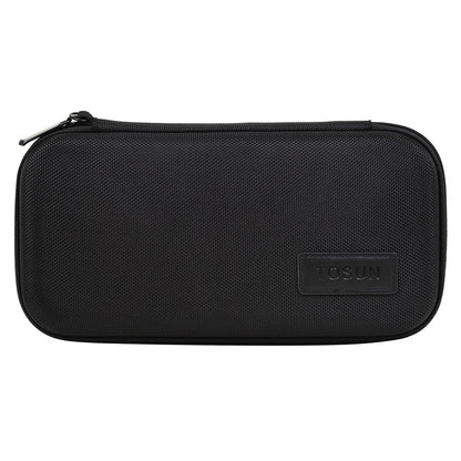 Waterproof Saxophone Mouthpiece Case – Oxford Fabric with Velvet Lining, Adjustable Compartments & Metal Hook (Black)