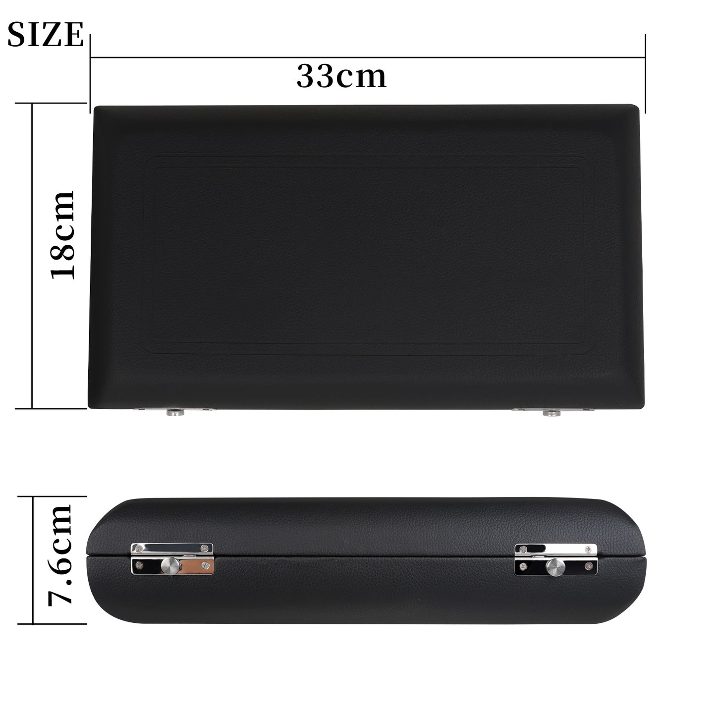 PU Leather Oboe Case with Metal Push-Button Latch – Soft Flannel Lining & Reinforced Compartments (Black)