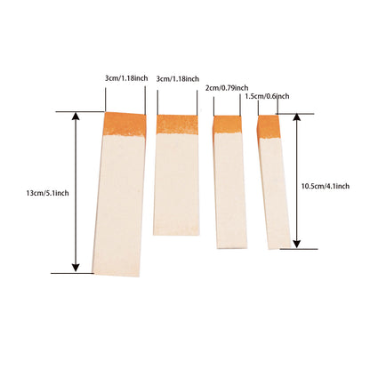 4-Piece White Wool Felt Piano Muting Blocks Set | Multi-Size Tuning Tools for String Isolation