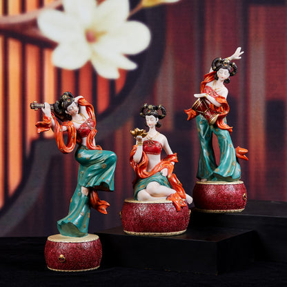 Charming Chinese Wind Decorations with Dunhuang Apsaras and Antique Elegance