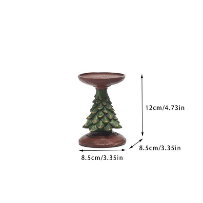 Christmas Tree Candleholder Sculpture for Living Room Decoration