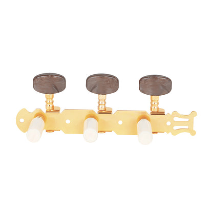 Folk Guitar Tuning Pegs - Classical Agate Head with ABS Shaft - Gold String Tuners