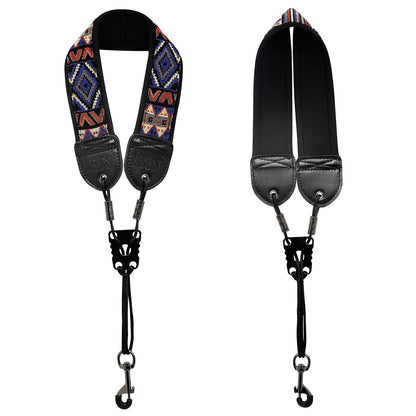 Adjustable Cotton Saxophone Neck Strap – Padded Lining, Double-Stitched with Metal Swivel Hook (Alto/Tenor)
