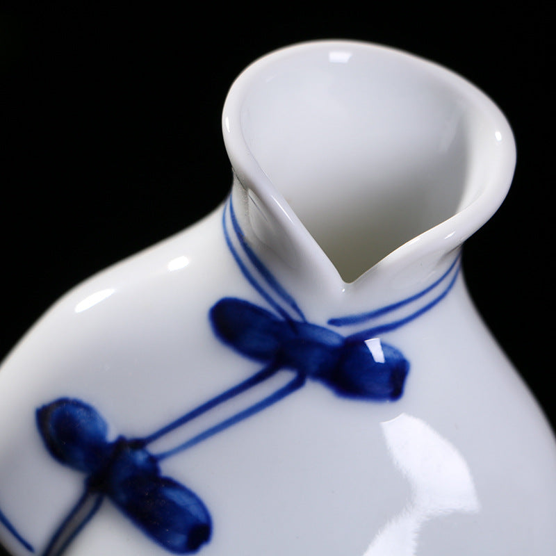 Jingdezhen Hand-Painted Porcelain Vases - Qipao-Inspired Home Decor (3 Floral Designs: Peony/Magnolia/Chrysanthemum)