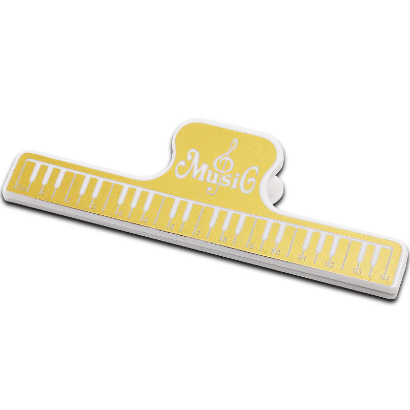 Wide Music Sheet Clip - Heavy-Duty ABS Sheet Holder for Piano/Guitar (15x5cm, Rust-Proof Spring)