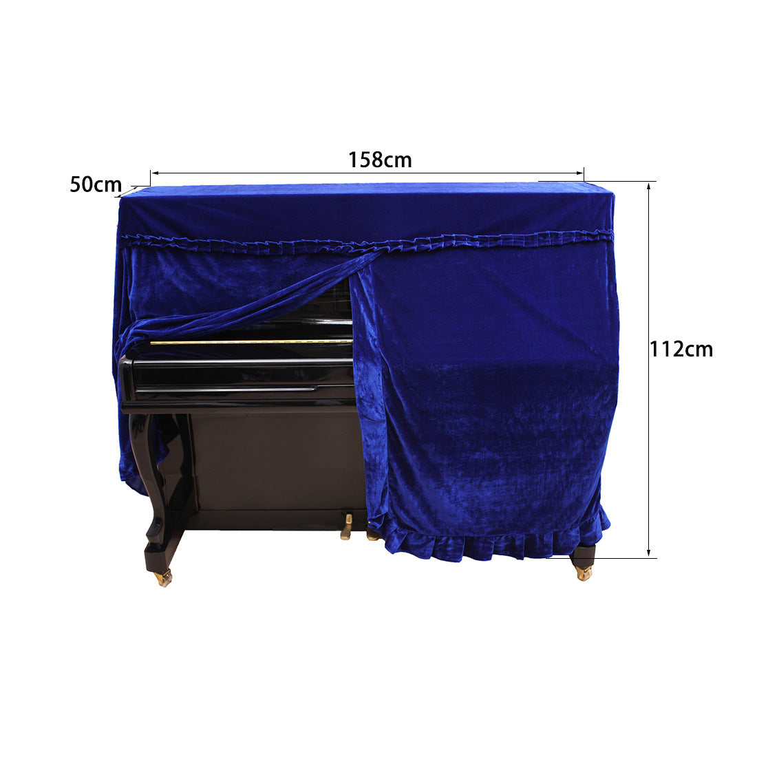 Velvet Piano Cover - Dustproof, Anti-Static, Washable - Stylish and Minimalist Design