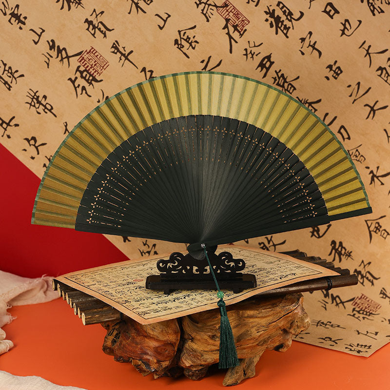 Elegant Ancient Style Folding Fan - Traditional Hanfu Fan for Women