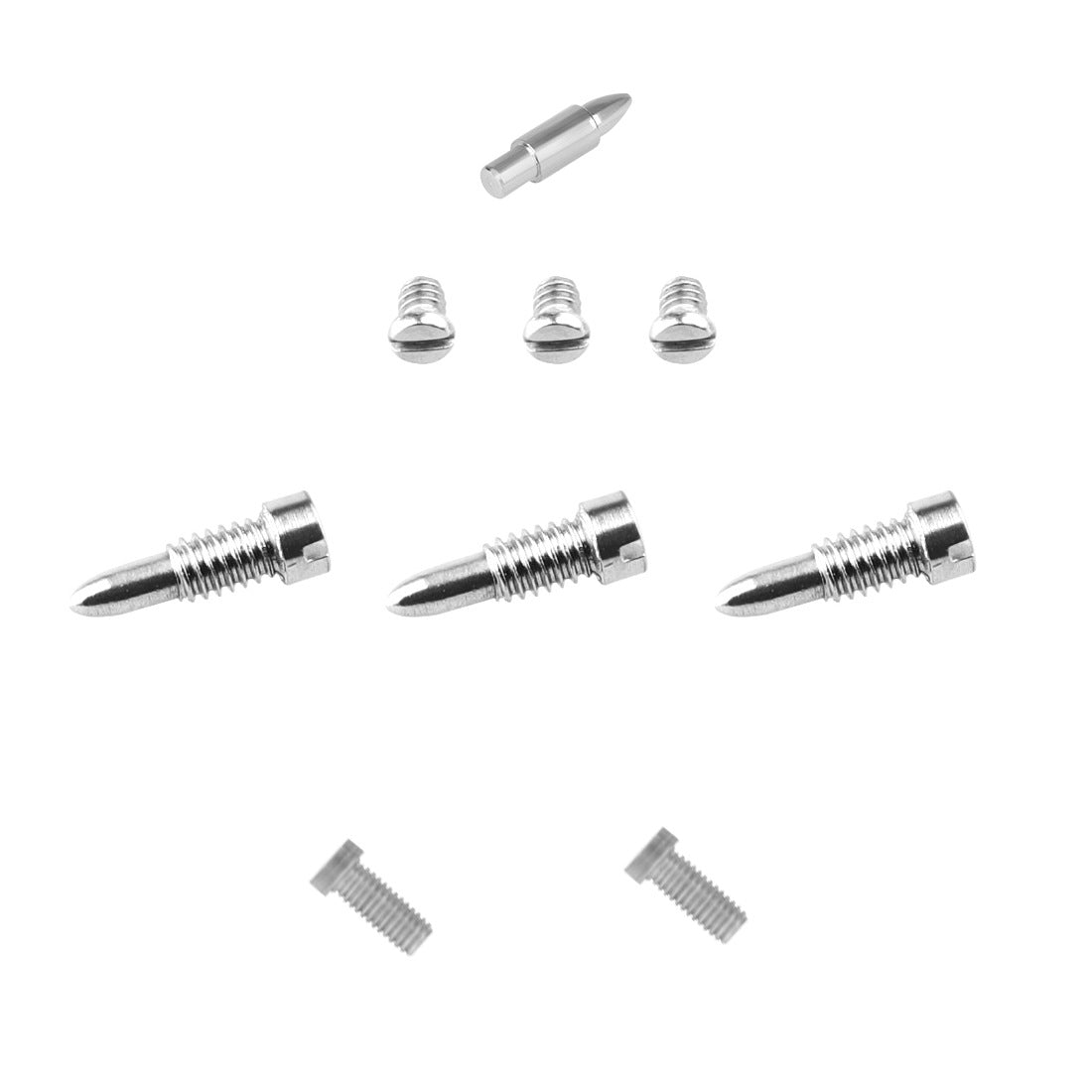 Professional Baritone Saxophone Repair Kit – 17 Threaded Rods, 33 Screws & Taper Pin (Tool Steel, Silver)