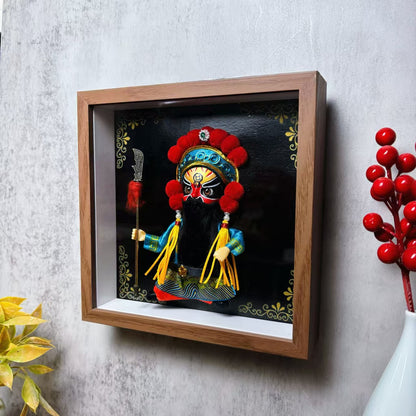 3D Silk Figurine Wall Décor – Handcrafted Creative Art Piece for Home or Restaurant