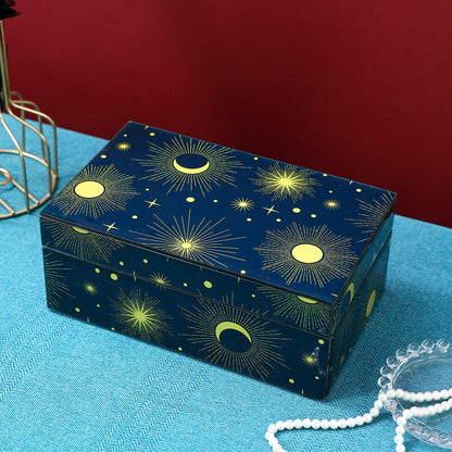 Sun, Moon & Stars Jewelry Box - Unique Tarot-Themed Jewelry Organizer, Stylish Storage Box