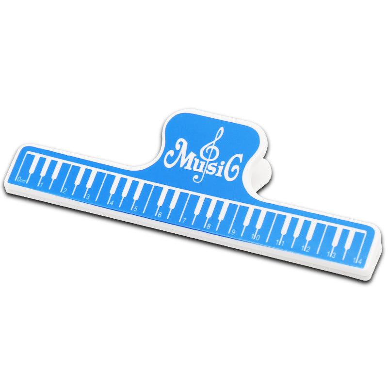 Wide Music Sheet Clip - Heavy-Duty ABS Sheet Holder for Piano/Guitar (15x5cm, Rust-Proof Spring)