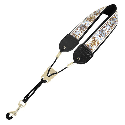 Adjustable Cotton Saxophone Neck Strap – Padded Lining, Double-Stitched with Metal Swivel Hook (Alto/Tenor)