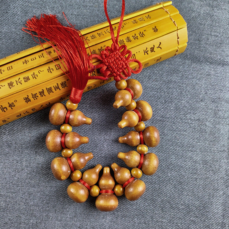 Traditional Gourd Knot with Tassel -  Decorative Pendant