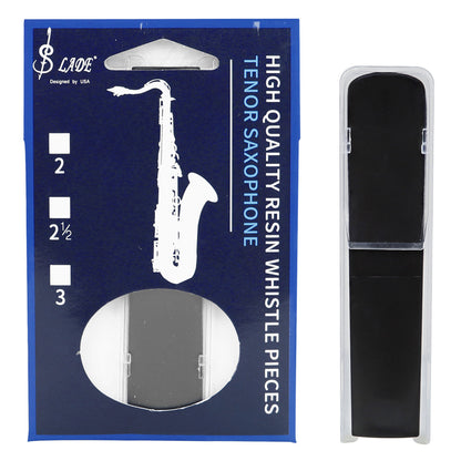 2.5 Tenor Saxophone Resin Reeds – Unbreakable ABS-Like Synthetic Reeds 3-Color Set (Black/White/Yellow) – Pre-Packed Moisture-Proof Reeds