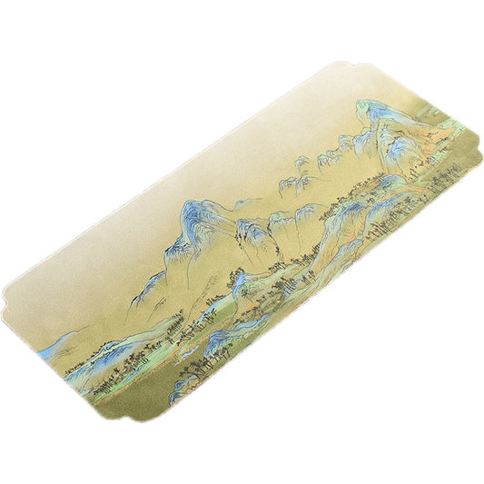 Chinese Tea Table Mat - Waterproof Ink Painting Tea Tray Cloth (44x19.5cm, 5 Designs)