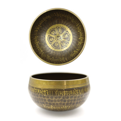 Tibetan Singing Bowl Set — Meditation Sound Bowl Handcrafted  for Yoga, Chakra Healing, Mindfulness, and Stress Relief — Unique Spiritual Gifts for Women and Men