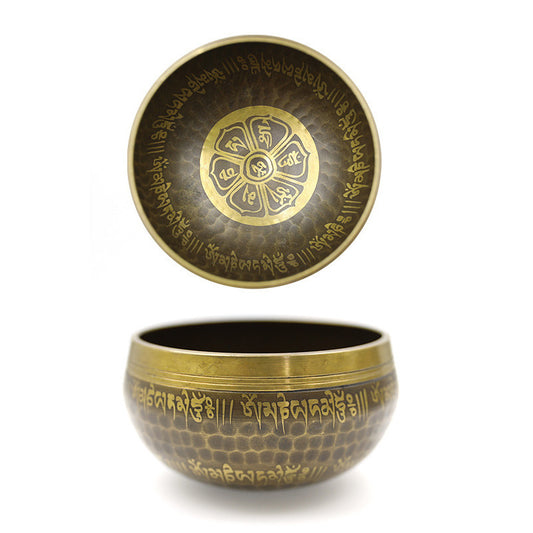 Tibetan Singing Bowl Set — Meditation Sound Bowl Handcrafted  for Yoga, Chakra Healing, Mindfulness, and Stress Relief — Unique Spiritual Gifts for Women and Men