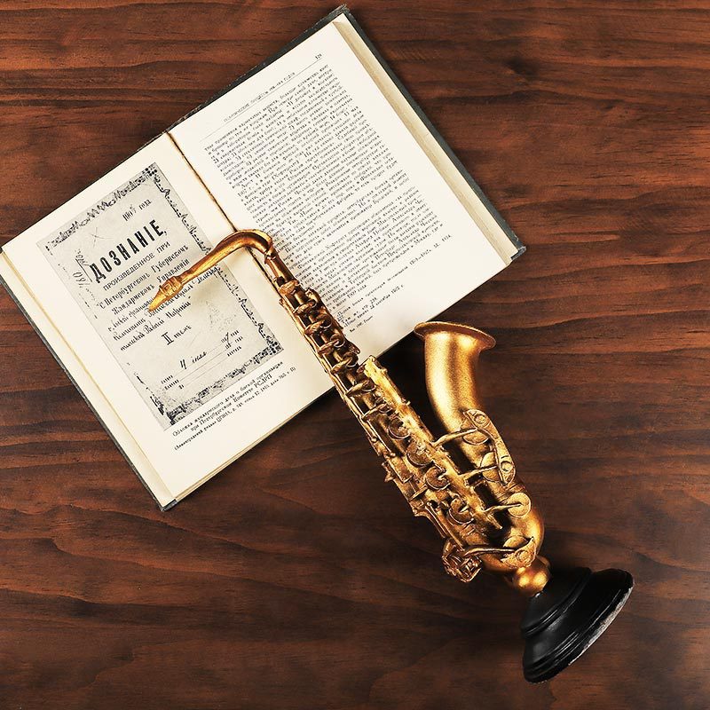 Chic Violin and Saxophone Figures for Home Decor, Living Room and Office Display