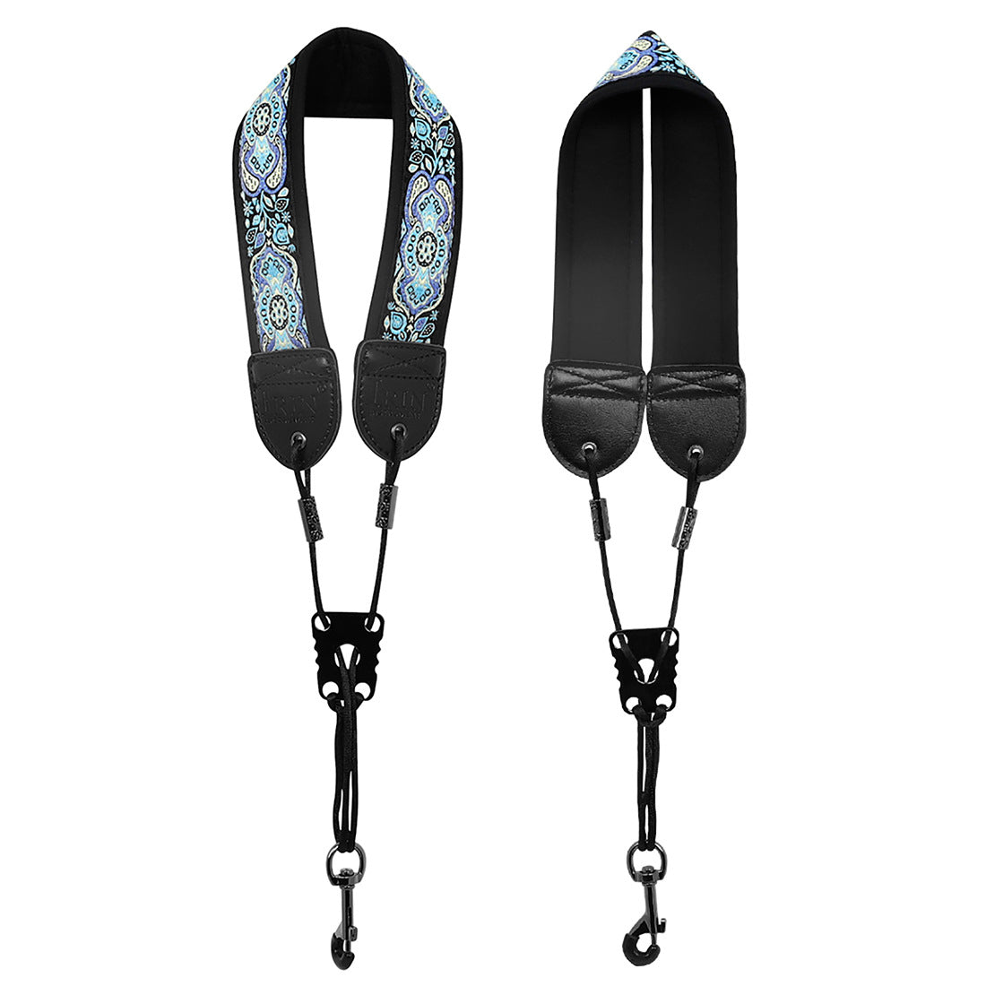 Adjustable Cotton Saxophone Neck Strap – Padded Lining, Double-Stitched with Metal Swivel Hook (Alto/Tenor)