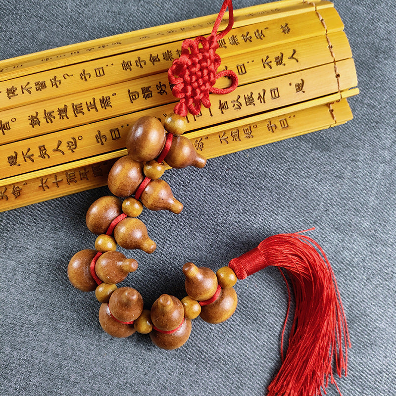 Traditional Gourd Knot with Tassel -  Decorative Pendant