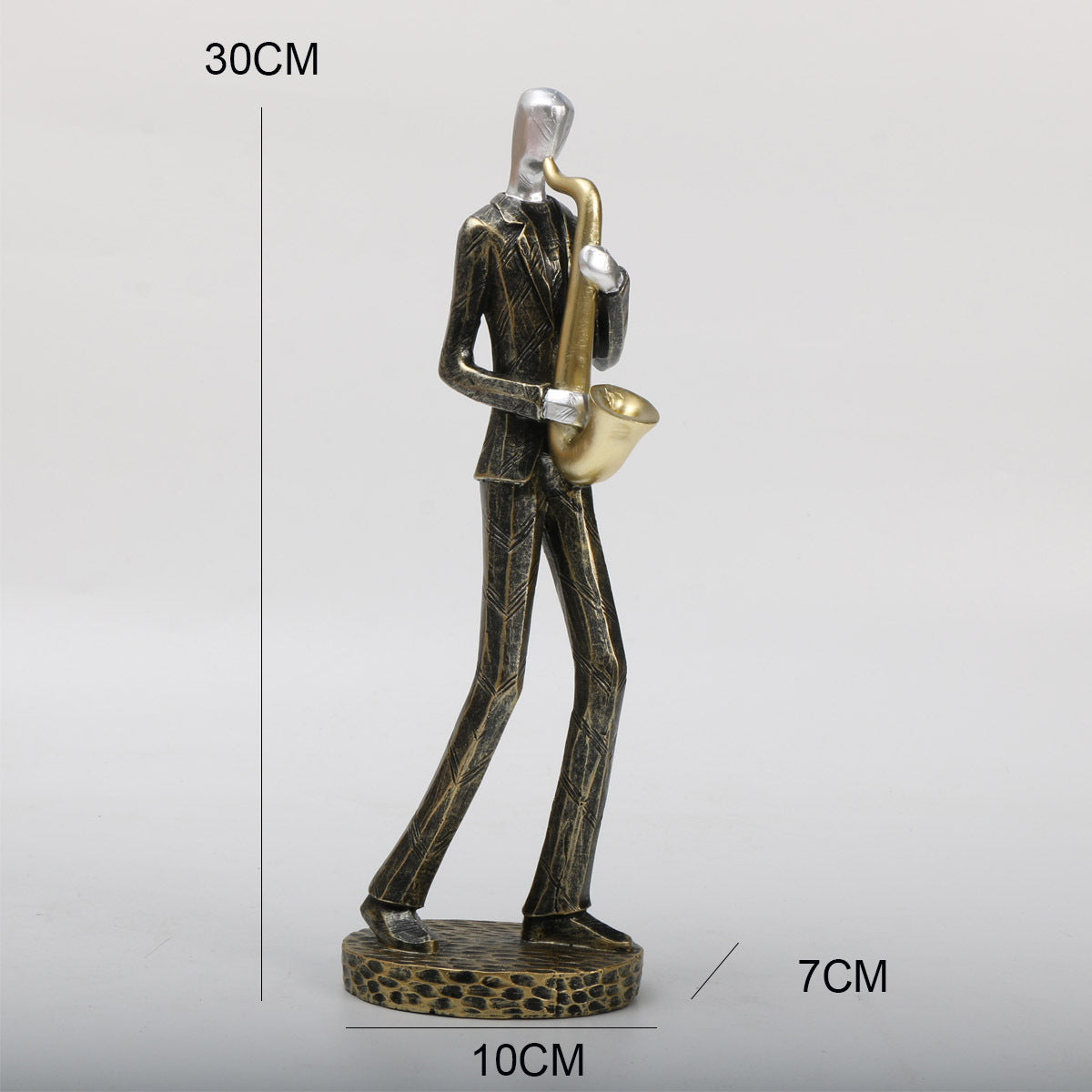 Unique Nordic Resin Sculpture Modern Musician Figurine, Elegant Home Decor Art Piece for Contemporary Spaces