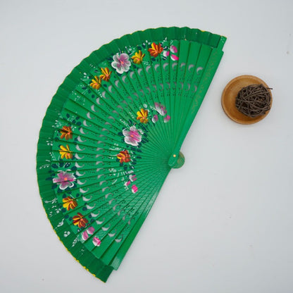 Elegant Spanish Plain Folding Fan - Wooden Dance Performance Prop