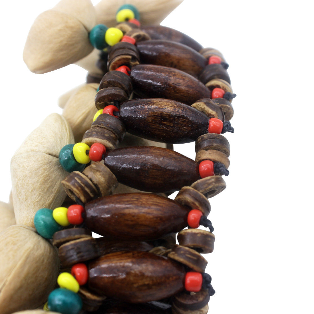 Indonesian Handmade Dora Fruit Shell Shaker - Natural Wooden Rhythm Instrument for Dance Performances & African Drums (Ethnic Percussion Accessory)